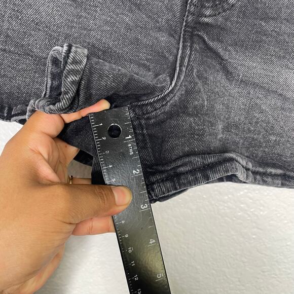 Old Navy Womens Shorts Size 4 Black Highest High Rise Ski-Hi A-Line Black Denim - Picture 6 of 10